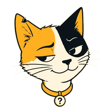 The Oh My Gato! host, a smug calico